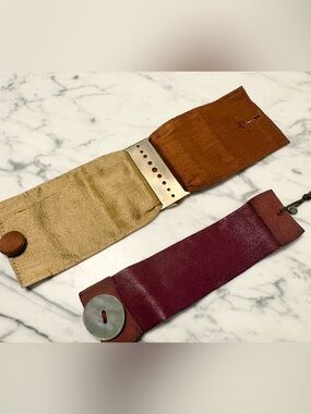 Set of 2 Vintage 90s Cuff Bracelets